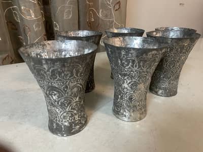 120 years old hand made Coper antique glasses