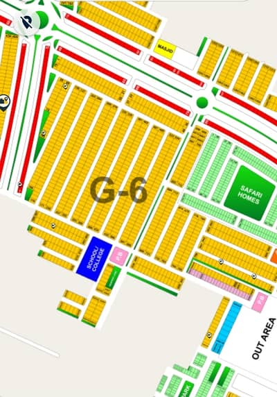10 Marla Plot For Sale In Bahria Orchard G6 Block