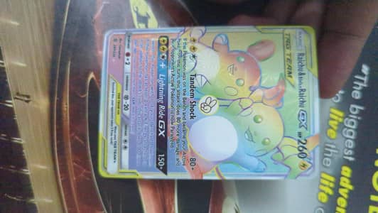 Raichu & Alolan Raichu Card 260 HP