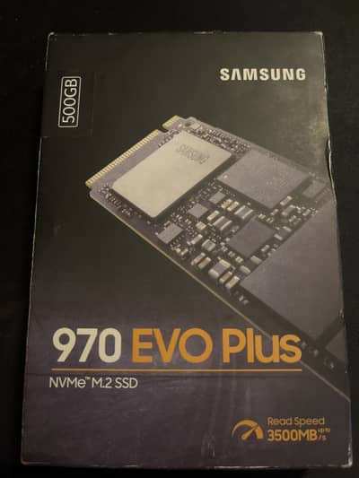 Samsung 970 EVO Plus 500GB NVMe M. 2 SSD – Open Box Unused 100% Health