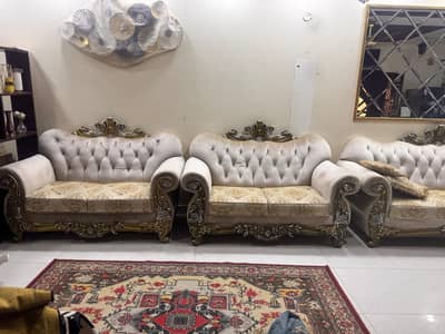 9 seater sofa set luxury Wooden Sofa set home furniture
