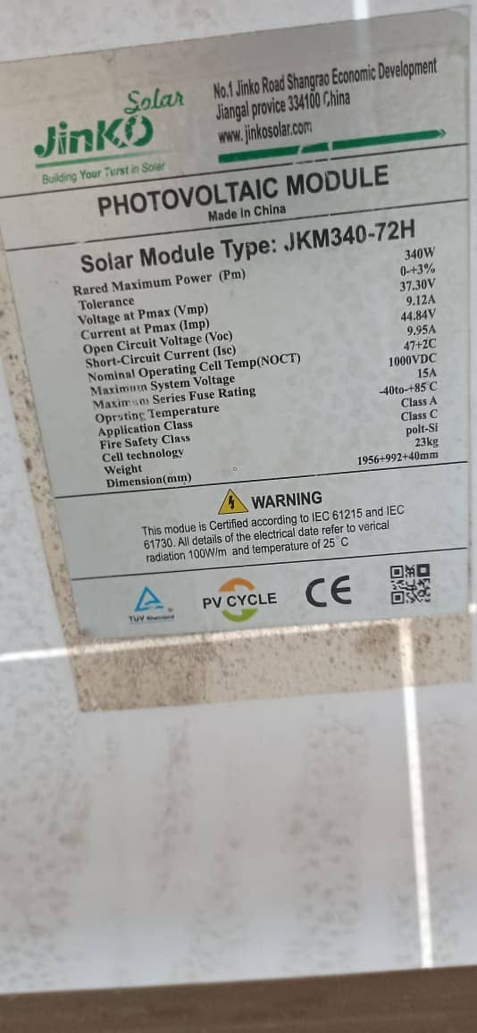 Jinko 340 | Jesko 380 | Solar Panels | 03334058141 - Solar Panels ...