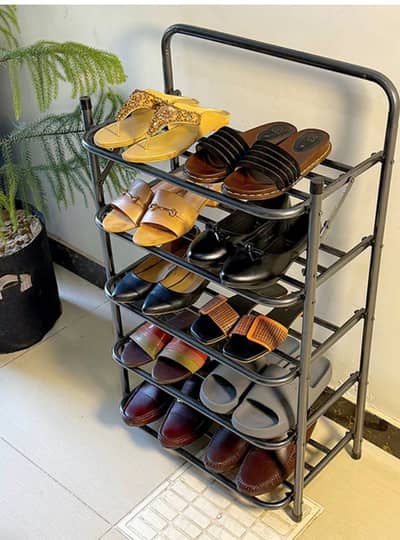 5 layers metal shoe rack & 4 layers foldable storage stand