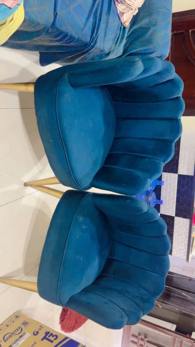 2 banana shape chairs set | brand new stylish modern chairs