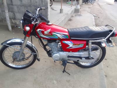 HONDA CG 125 2023 Model Karachi Number bike