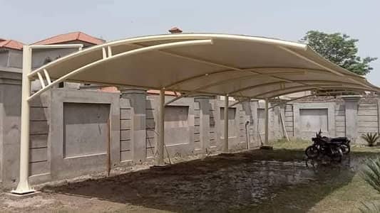 Car parking shade / Tensile shade / Pvc car porch shade / Garage roof