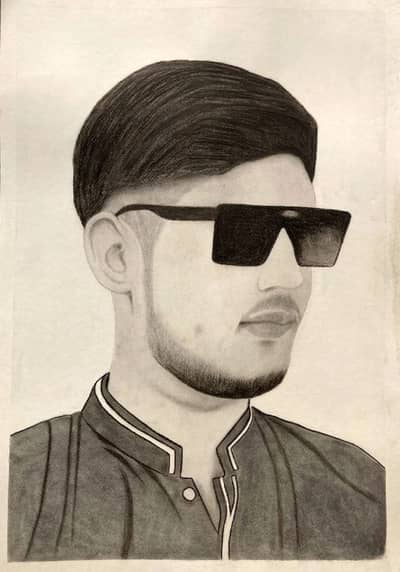 Handmade portrait sketch