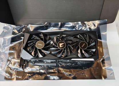 RTX 3070 Aorus master triple fan with box (built in screen)