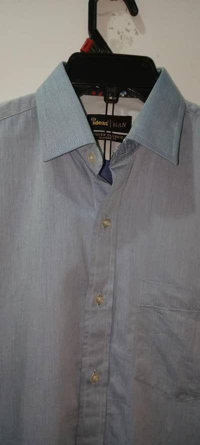 Ideas Men Formal shirt/ Light blue