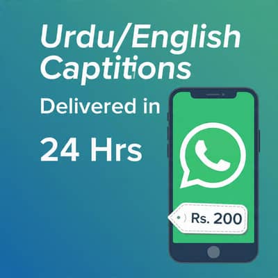 Urdu/English Product Captions for Shops | Fast Delivery