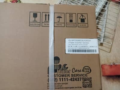 box pack 1.5 Ac no warranty card  installment pa lia ha paiso ki zarot