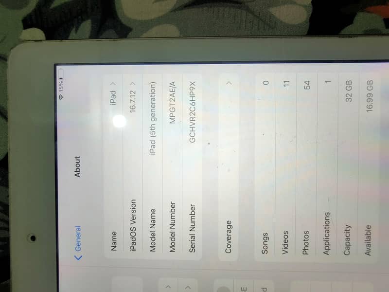 ipad 5th generation 0