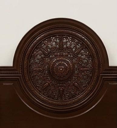 wooden chinioti and carved bed