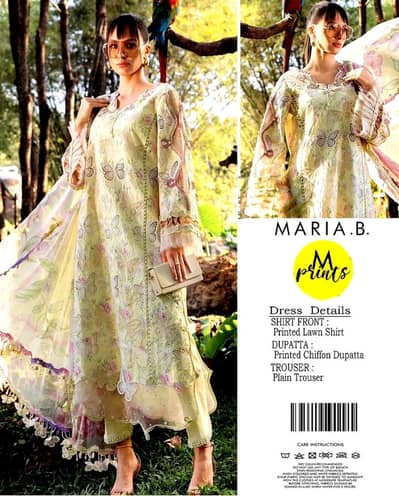 Yellow Elegance: Premium 2026 Digital Print Lawn 3-Piece Suite!