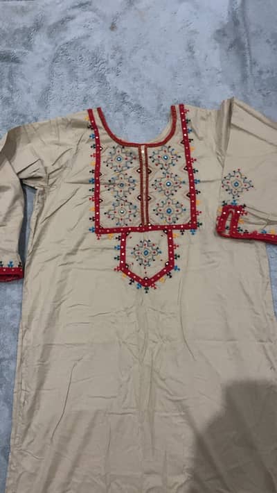 Handmade creme color shirt