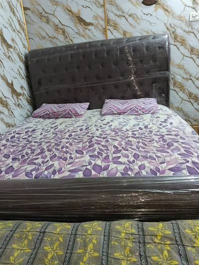 Bed with mattress