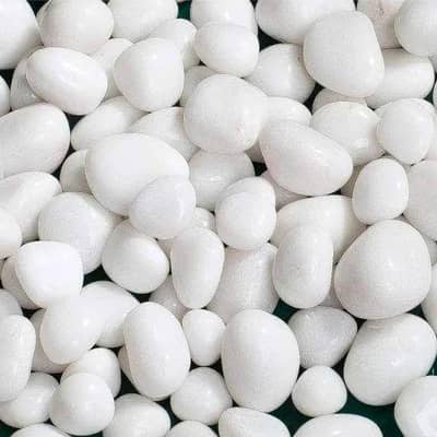 Pure white Stones for home decor / Farm decor