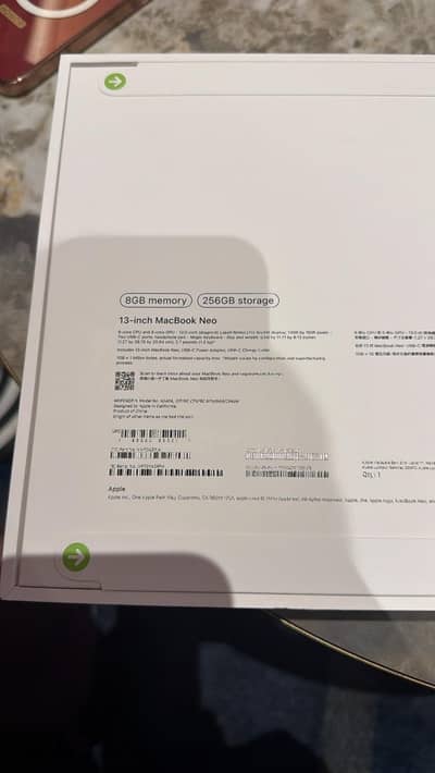 Macbook New 8/256gb citrus color