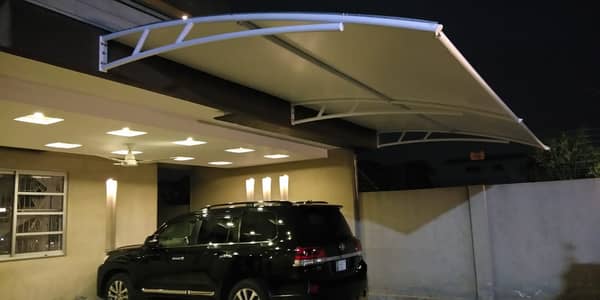 Tensile car parking shade in Pakistan - Canopy shade - Folding shade
