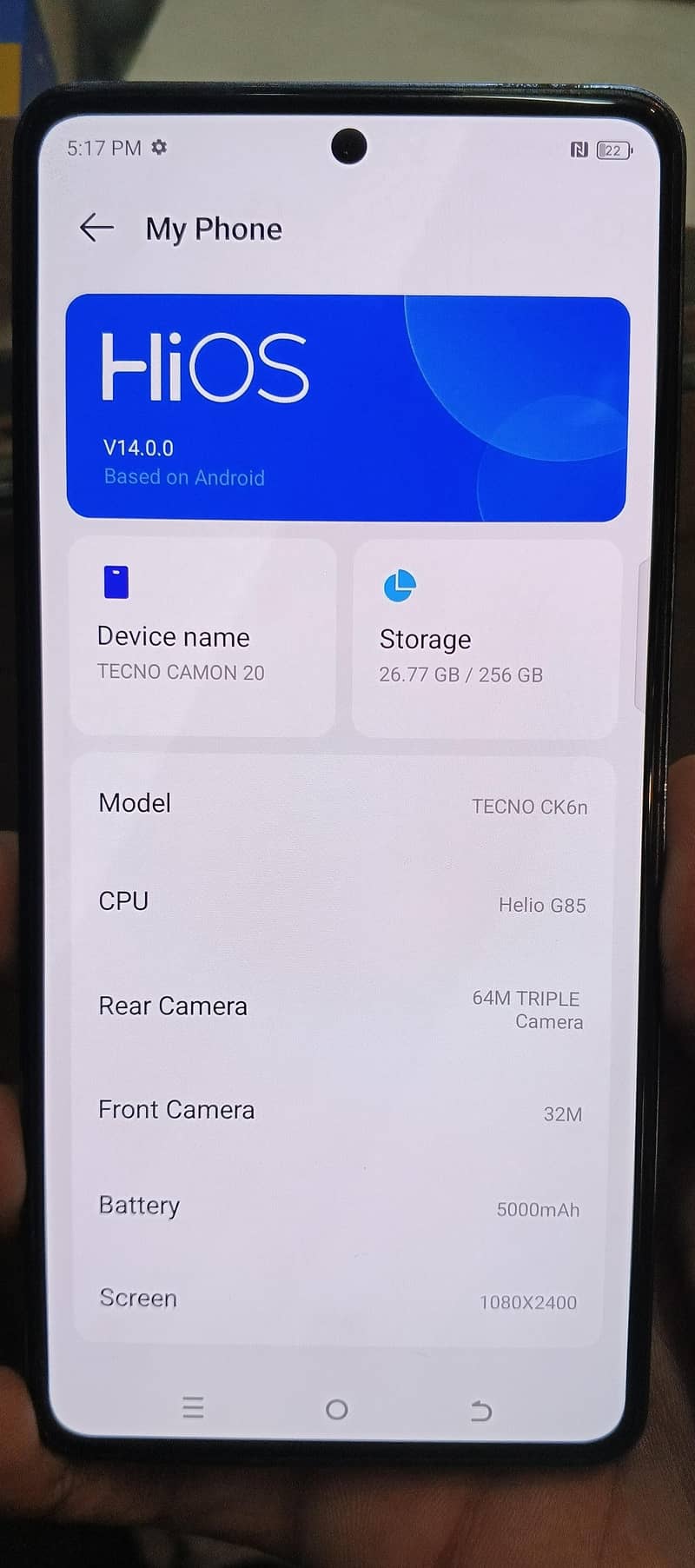 Tecno camon 20. 1