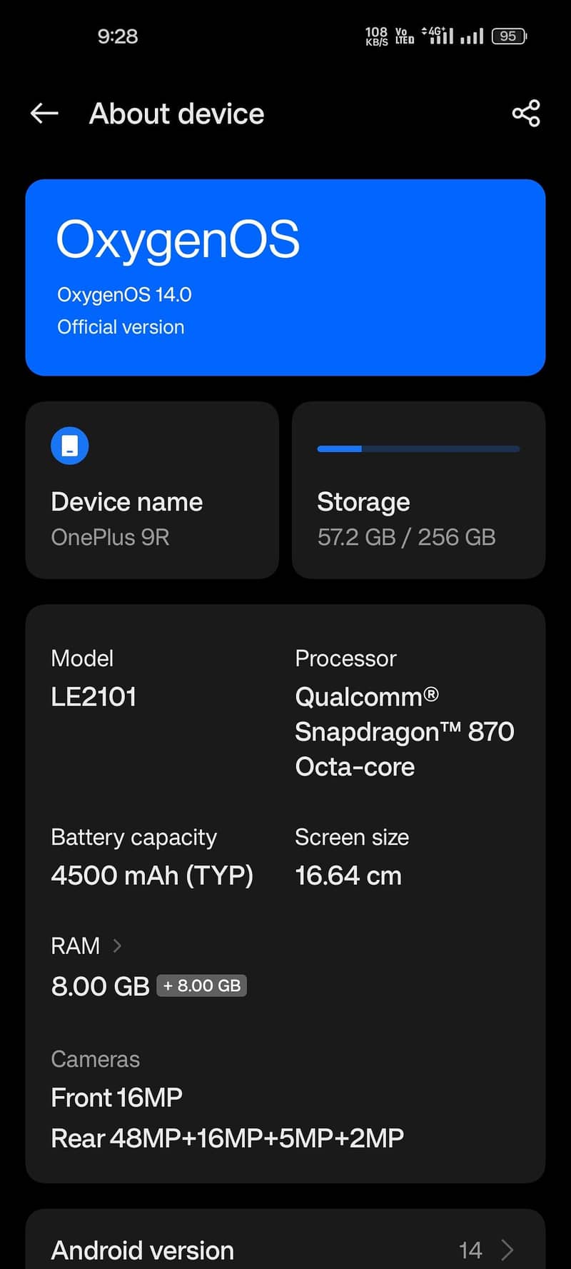 One plus 9r 2