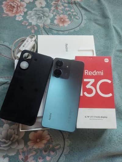 Redmi 13c All to all with box ok 10/10 pta approved 8/128