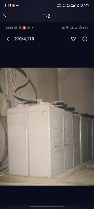 Agisson Fast Charge 2V BatteryCells (12 Cells Set for Sale)