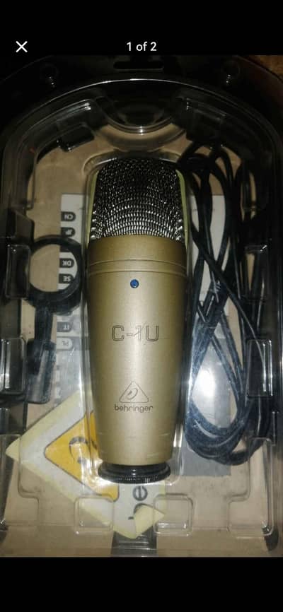 Podcast Beringer C-1U USB Condenser Mic for sale