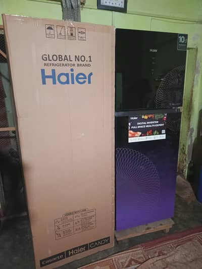 Haier fridge 346 with box