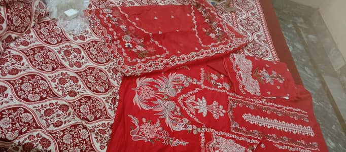 beautiful heavy embroidery artical 4 piece
