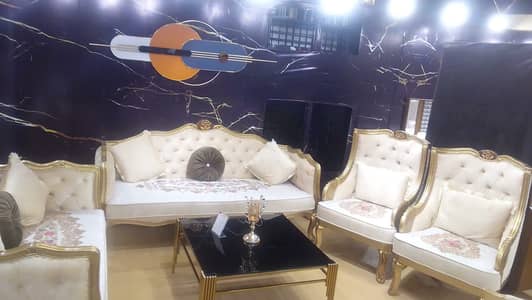 brand new L shape sofas and dining table