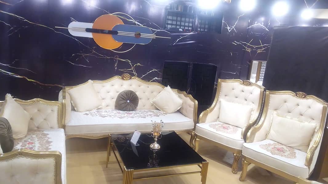 brand new L shape sofas and dining table 0