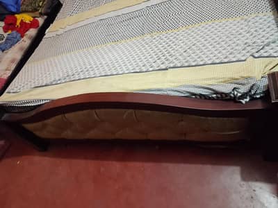 double bed with mattress