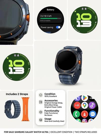 Samsung Galaxy Watch Ultra 10/10 Condition with Original Accessories