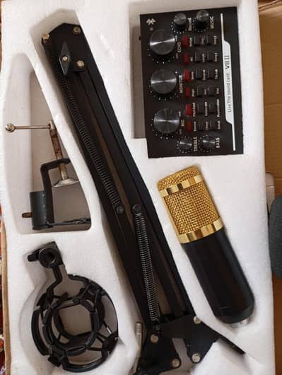 Podcast Microphone For Live Recording and Voice Over music Production