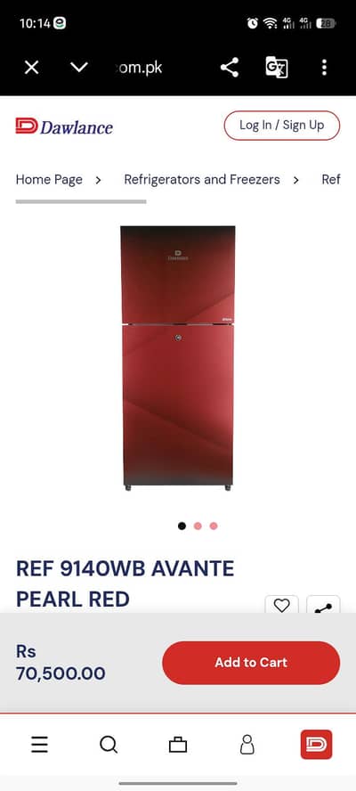 sale Dawlance refrigerator