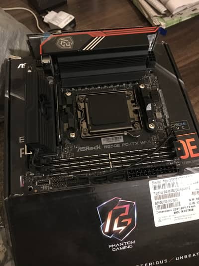 ASROCK Phantom Gaming B650E PG-ITX WiFi AM5 MOTHERBOARD