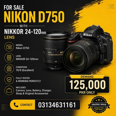 Nikon D750 + 24/120 lens