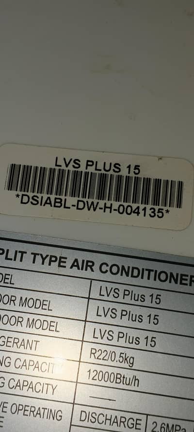 dawlance non inverter  1 ton ac