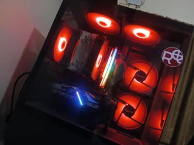 Thunder Blackfox Gaming Case with 5 argb fans