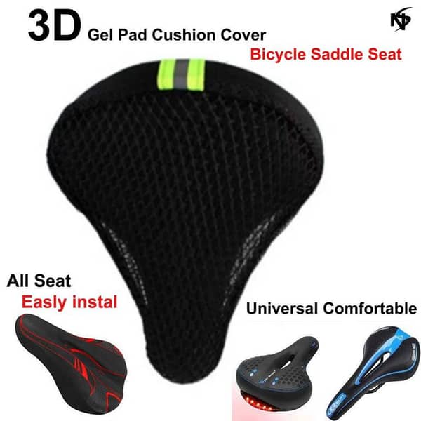 Bicycle Saddle Cover Cycle - Universal Fit, Breathable Mesh, Easy Install  jalie cover