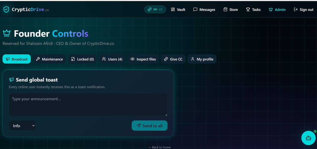 https://Crypticdrive-co. lovable. app 5