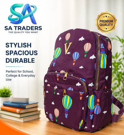 Stylish Girls Backpack – Lightweight & Spacious School/College Bag 