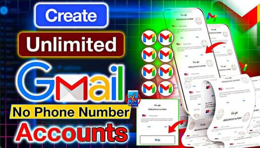 online work G mail  create without number