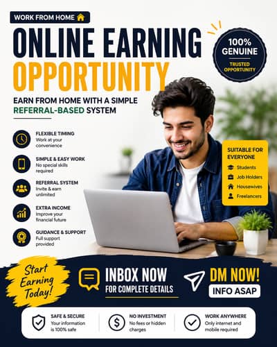 Work From Home – Online Earning Opportunity