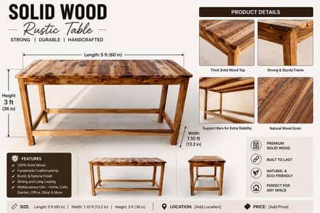 2 Wooden Tables