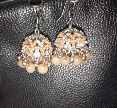 brown earrings