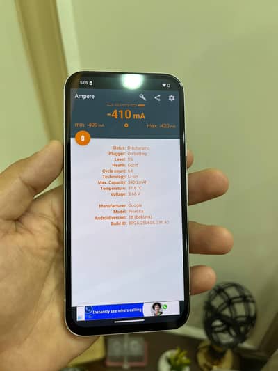 Google Pixel 8a 8/128gb 10/10 Brand new Condition Just 64 Cycle Count