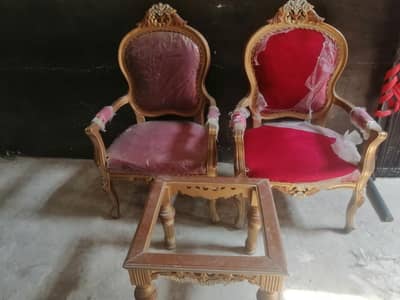 2chairs 1table bilkul new not use 1day