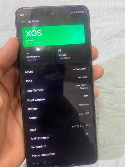 Infinix Note 30 PTA Approved - Excellent Like New Condition